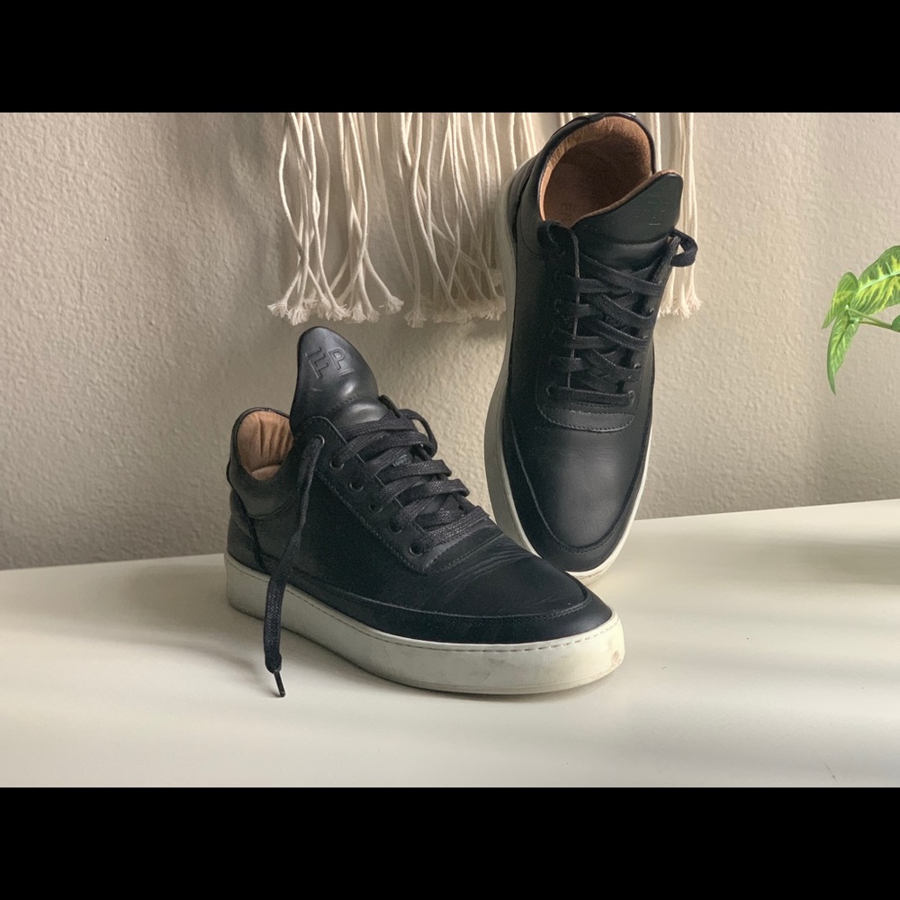 Filling pieces Low Top Matt Nappa Black.